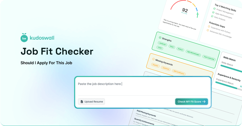 Job Fit Checker | Should I Apply For This Job? | KudosWall