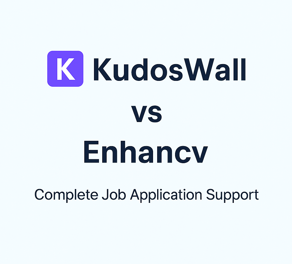 KudosWall vs Enhancv Resume Builder Comparison