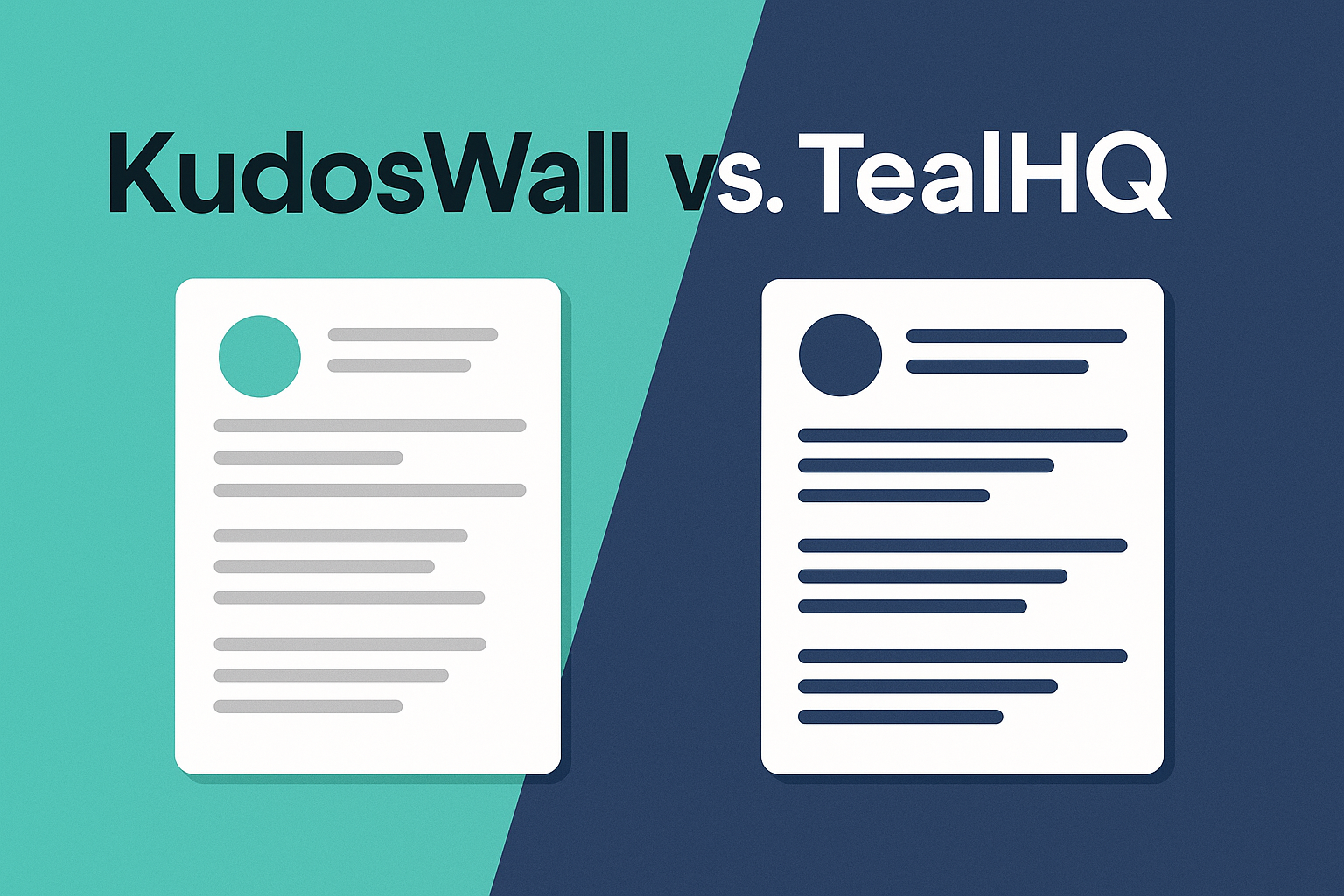 KudosWall vs TealHQ - which AI Resume Builder is better?