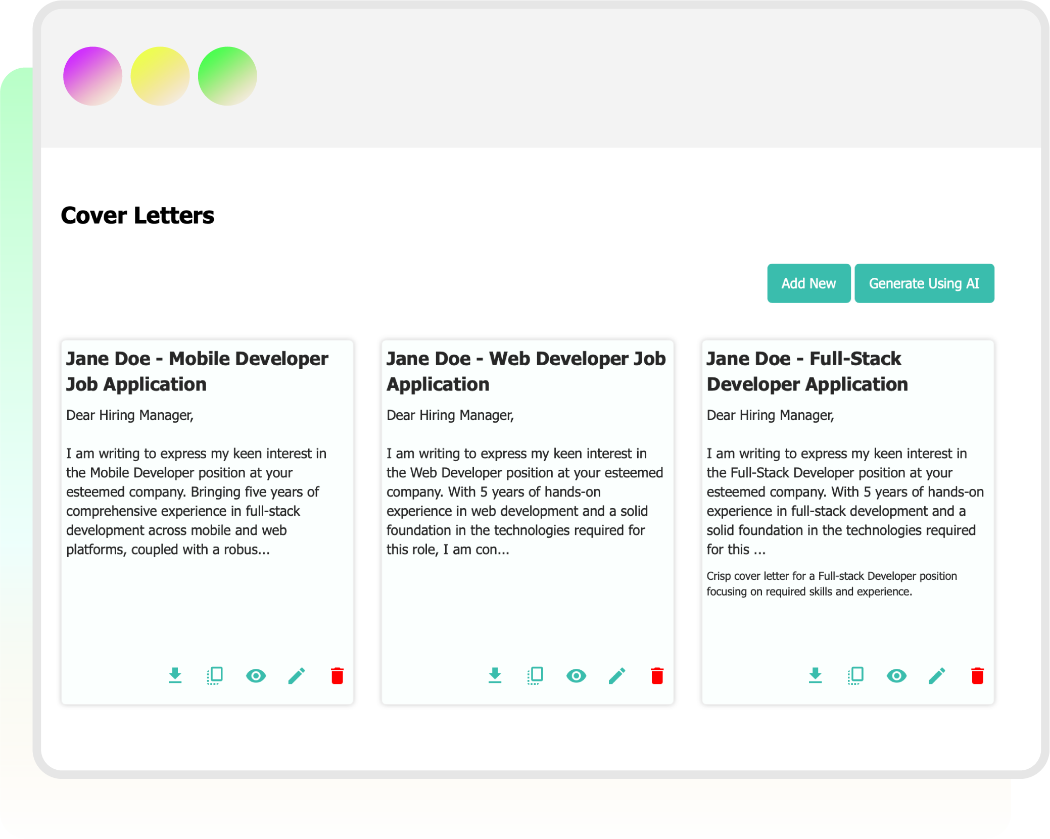 Craft Your Perfect Cover Letter in Seconds