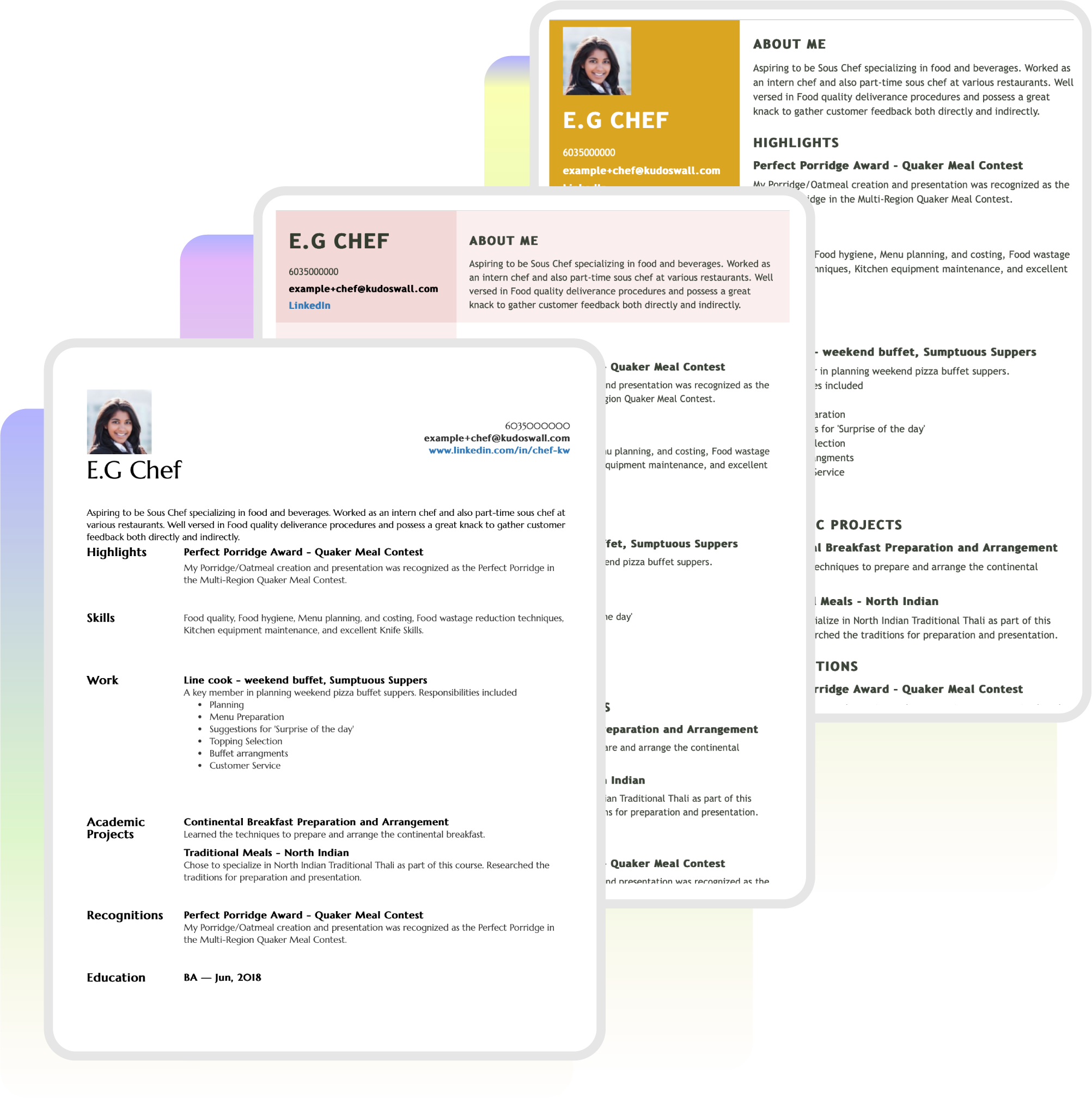 Select ATS-friendly templates from online resume builder