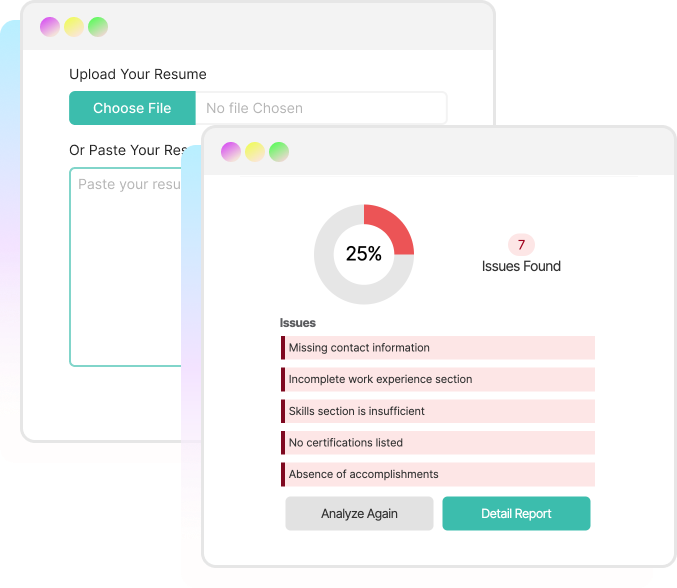 Free ATS Resume Checker AI Resume Analyzer to Improve Your ATS Score