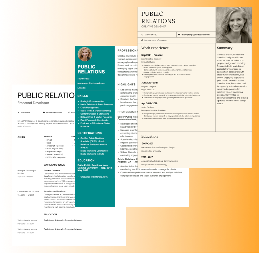 AI resume checker with ATS-friendly resume templates and formats